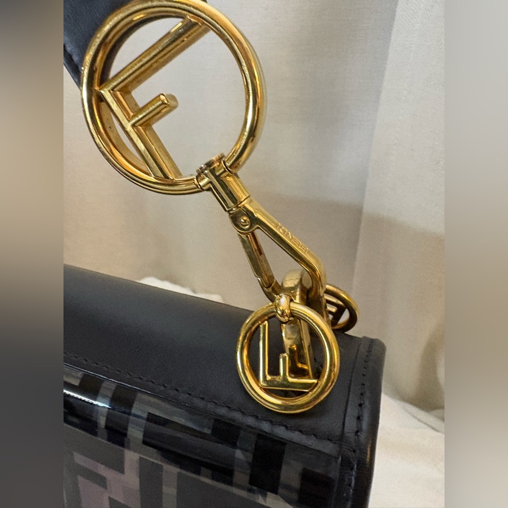 Fendi Kan I F Clear FF Glass Shoulder Bag – NFL Game Day Glam – Authenticated - Picture 14 of 16